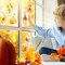 30 Set Fall Craft Kits Thanksgiving Suncatchers Kits (multi colors)